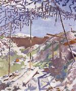 A German Gunners Shelter,Warlencourt Sir William Orpen